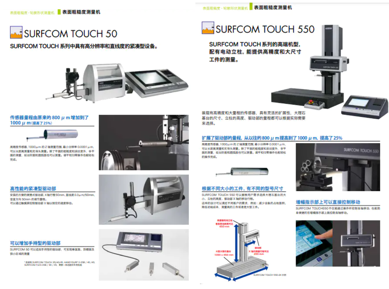 東京精密粗糙度儀SURFCOM TOUCH 50